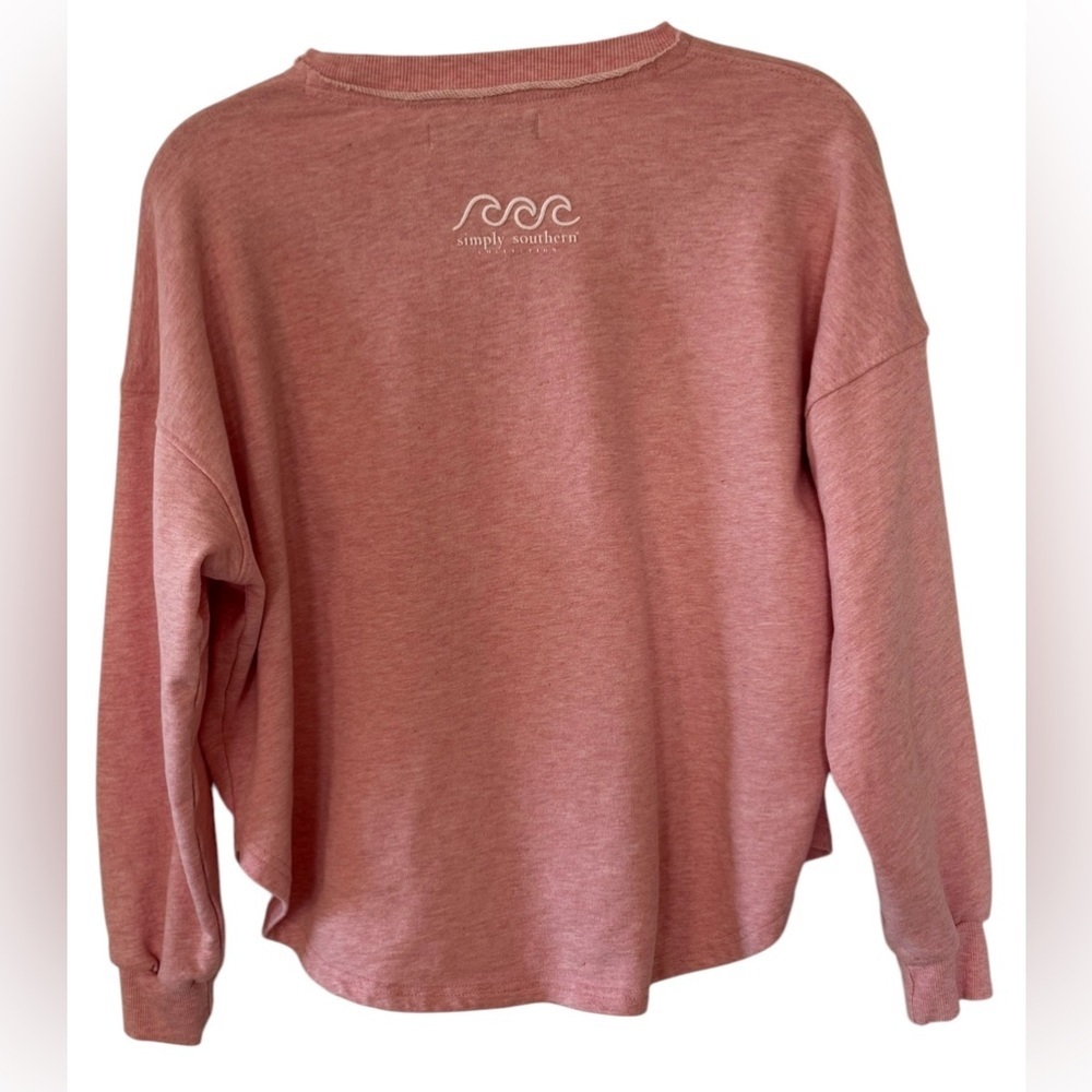 Simply Southern “Weekend” Pullover Pink Large Comfy - Picture 2 of 4